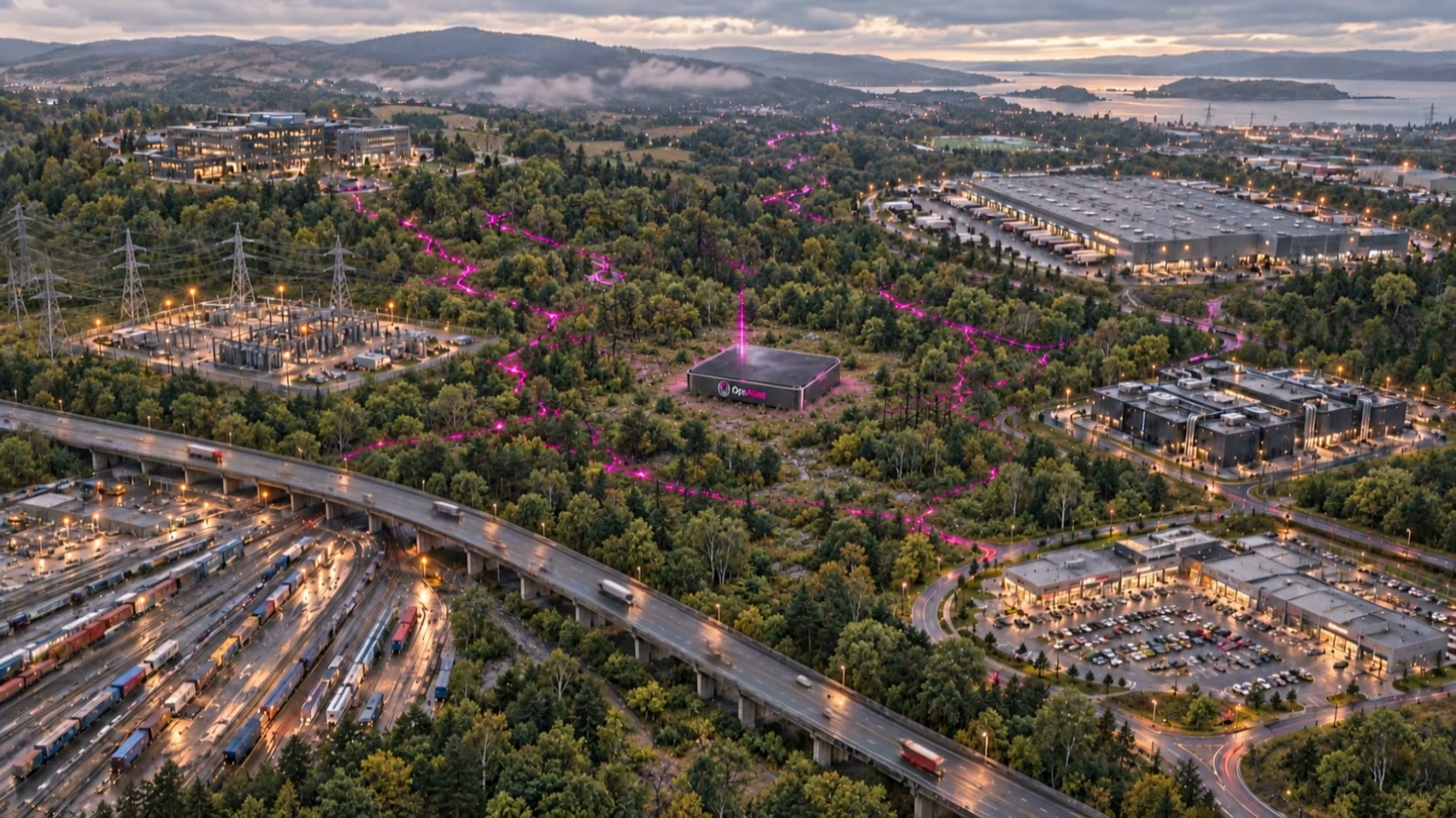 A concept landscape of connected business sites